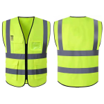 High-Visibility Reflective Safety Vest (Zipper Style)