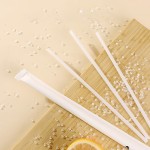 PLA Biodegradable Drinking Straws – Individually Wrapped（Minimum order: 50 packs，Custom packaging available）