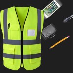 High-Visibility Reflective Safety Vest (Zipper Style)