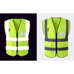 High-Visibility Reflective Safety Vest (Zipper Style)