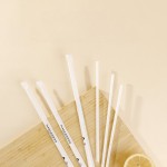 PLA Biodegradable Drinking Straws – Individually Wrapped（Minimum order: 50 packs，Custom packaging available）