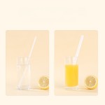 PLA Biodegradable Drinking Straws – Individually Wrapped（Minimum order: 50 packs，Custom packaging available）