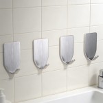 Stainless Steel No-Drill Adhesive Hook