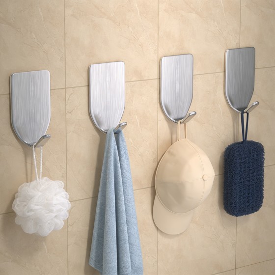 Stainless Steel No-Drill Adhesive Hook