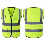 High-Visibility Reflective Safety Vest (Zipper Style)