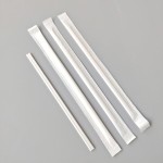 Biodegradable PLA Coffee Stirring Straws（Minimum order: 50 packs，Custom packaging available）