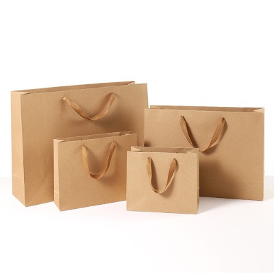 Kraft paper bag, horizontal style（Minimum order: 1000pieces，Custom packaging available）