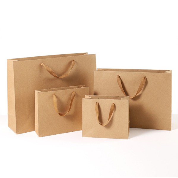 Kraft paper bag, horizontal style（Minimum order: 1000pieces，Custom packaging available）