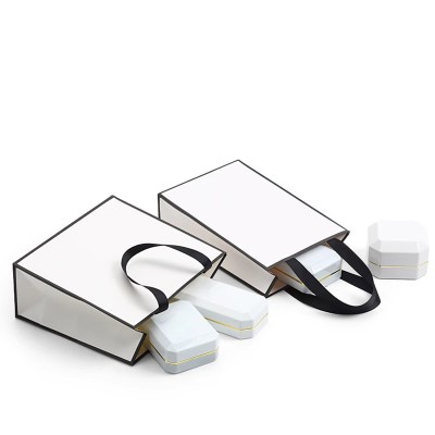 White kraft paper bag