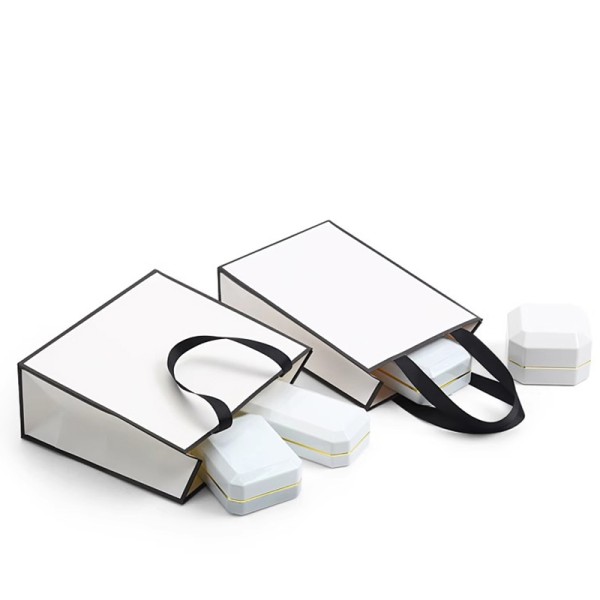 White kraft paper bag